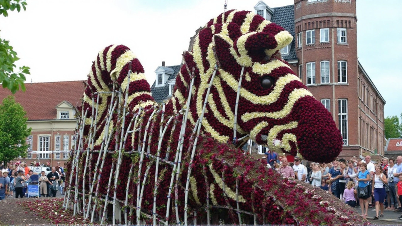 Bloemencorso Lichtenvoorde 90 jaar: technische innovaties stuwen dahliareuzen door de straten